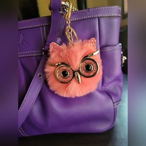 Owl Pom Bag Charm